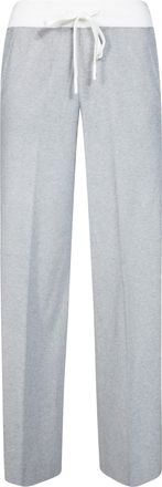 Elisabetta Franchi Pantalone Tricot Ribbed Knit Wide-Leg Pants