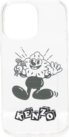 Kenzo logo-print iPhone 14 Pro Max case - men - Resin - One Size - White