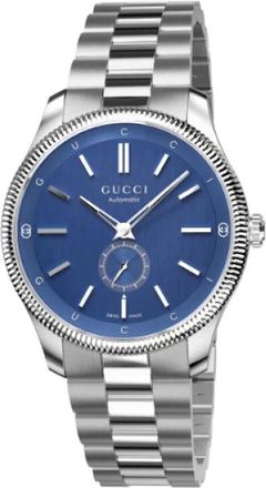 Gucci Ya 126389 - G-Timeless 40 mm roestvrijstalen kast - Dames - Horloges - Blauw - ONE Size - Accessoires