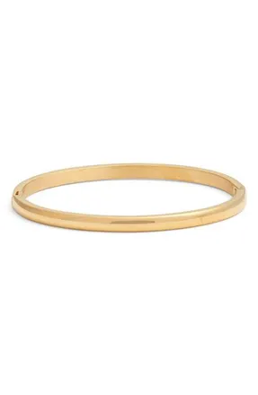 BEN ONI Polished Simple Bangle Bracelet in Gold at Nordstrom