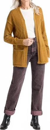 Pendleton Textured Sierra Springs Cardigan In Bronze/curry