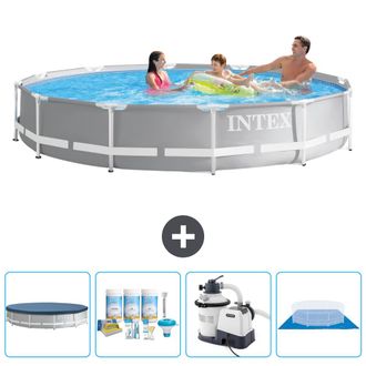 Intex Piscina Prism Frame Redonda - 366x76 Cm - 7-piezas Scb59