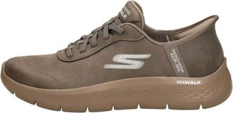 Skechers Slip-ins: GO Walk Flex - Dames - Sneakers - Grijs - 37 EU - Leer - Schoenen