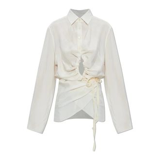 Maison Margiela Donna, Camicette, Beige, S, new