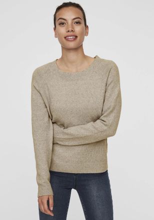Vero Moda Rundhalspullover »VMDOFFY« in melierter Optik