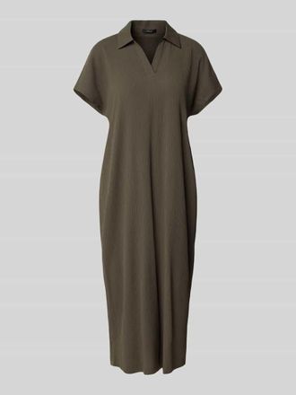 OPUS Midikleid mit Umlegekragen Modell Wannie in Oliv, Gr&ouml;&szlig;e 36