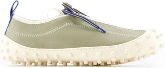 Sunnei Mens 1000chiodi Sneakers Leather Khaki Calfskin Shoes