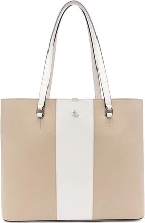 Ralph Lauren Karly Tote Large - Dames - Shoppers - Beige - ONE Size - Leer - Tassen