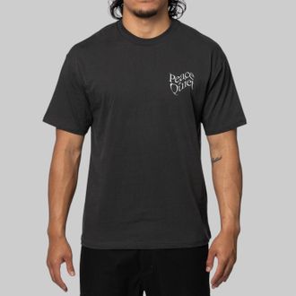 Museum of Peace and Quiet Warped Crewneck T Shirt In Black