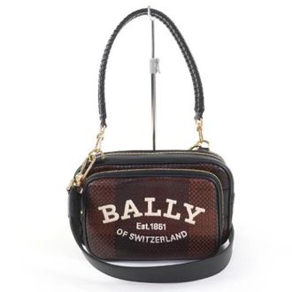 Bally Pre-owned Chadd.i Leren Schoudertas - Dames - Pre-owned - Bruin - Maat: ONE Size Leer