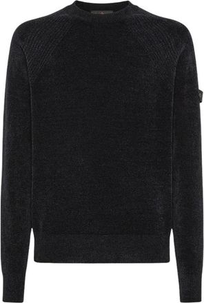 Peuterey Sironi 01 Sweater - Heren - Ronde hals truien - Zwart - M - Polyester - Truien & Vesten