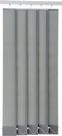 Homeware Vertikallamellen, Grau, Textil, 12.5x250 cm, Heimtextilien, Vorh&auml;nge, Vertikalanlagen
