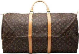 Louis Vuitton Pre-owned Keepall 60 - Dames - Vintage Weekendtas - Bruin - ONE Size - Leer - Vintage