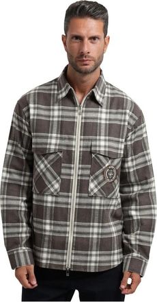 A|X Armani Exchange Crossover Shirt - Heren - Casual Overhemden - Veelkleurig - L - Katoen - Overhemden