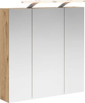 vidaXL Armario Con Espejo De Ba&ntilde;o Roble Artisan 70 X 14,5 X 70 Cm Vidaxl