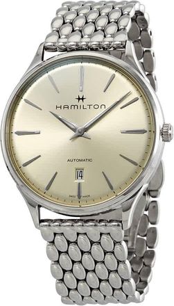 Hamilton Jazzmaster Thinline Automatic Light Tan Dial Mens Watch H38525111