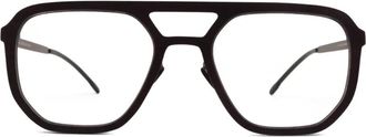 Mykita geometric-frame glasses - unisex - Nylon - 53 - Black