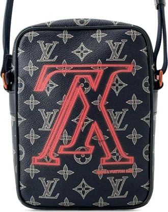 Louis Vuitton Borsa a tracolla Upside Down Ink Danube PM con monogramma 2018 - Blu