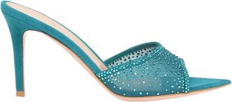 Gianvito Rossi 85 mm Rania verfraaide sandalen met hak - Blauw