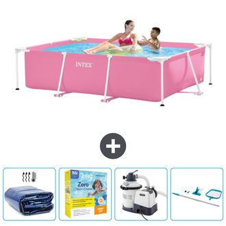 Intex Piscina Con Estructura Rectangular - 220x150x60 Cm - 7-piezas Scb72