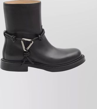 Bottega Veneta calfskin leather ankle boots