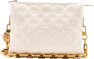 Louis Vuitton Coussin Bag Monogram Embossed Lambskin PM crossbody bag - White