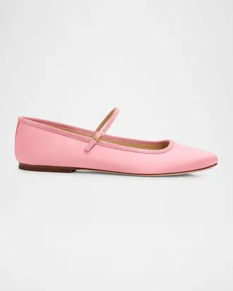 Veronica Beard Ellie Satin Ballerina Flats