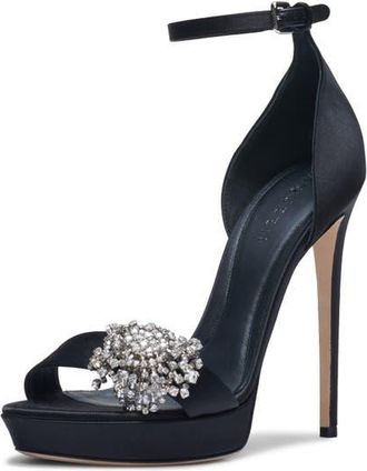 Alexander McQueen Jewel Platform Sandal in Black at Nordstrom, Size 8.5Us