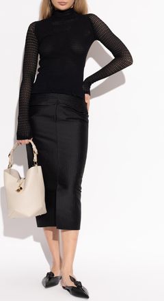 Lanvin Top With A Turtleneck, Womens, Black