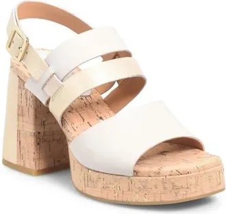Kork-ease Maxi Sandal in Natural Combo at Nordstrom, Size 10