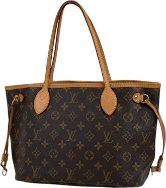 Louis Vuitton Brown Monogram Handbag Tote Bag (Pre-Owned)