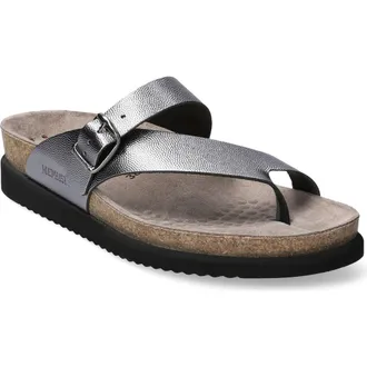Mephisto Helen Toe Loop Sandal in Grey Odysee at Nordstrom, Size 10