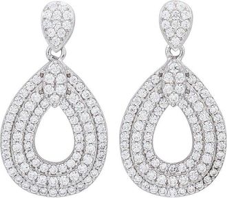 Suzy Levian Suzy Levian Silver Cz Dangle Earrings