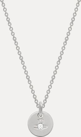 Vivienne Westwood Man. Lewis Pendant Necklace Silver Cubic Zirconia Men