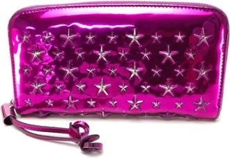 Jimmy Choo London Pre-owned Wallets, female, Purple, Size: ONE SIZE Pre-owned Leather wallets