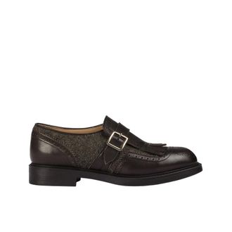 Doucal's Loafers, female, Brown, 4 1/2 UK, Monofibbia in pelle e lana