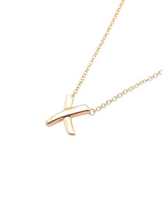 Tiffany & Co. Tiffany & Co 18K Rose Gold Tiffany & Co Kiss Necklace Pink Gold (Authentic Pre-Loved)
