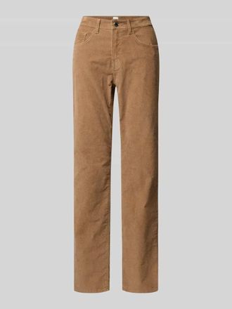 Brax Brax Slim Fit Cordhose im 5-Pocket-Design Modell Carola in Camel, Größe 36K