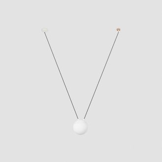 Faro Barcelona Mine Glass Space Colgante Blanco 1l