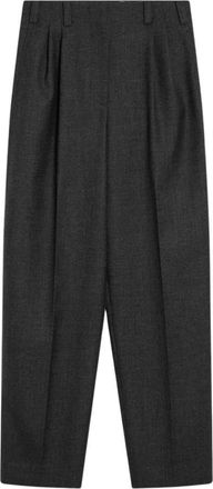 Givenchy Geplooide Broek - Dames - Wijde Broeken - Grijs - S - Broeken