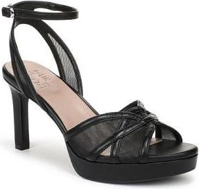 Naturalizer Adara Platform Sandal in Black Mesh Faux Leather at Nordstrom Rack, Size 5.5