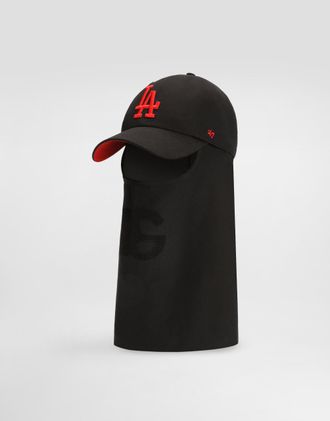 Dolce & Gabbana X 47 Los Angeles Dodgers Drill Balaclava - Man Hats And Gloves Black Onesize