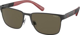 Polo Ralph Lauren PH3143 9007/3 Mens Sunglasses Black Size 57