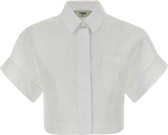 Fendi White Regular Solid Shirt
