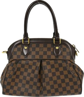 Louis Vuitton Trevi Handbag Damier Brown Canvas Handbag (Pre-Owned)