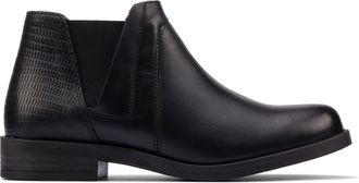 Clarks Demi2 Beat Leather Boots In Black Combi Standard Fit Size 4