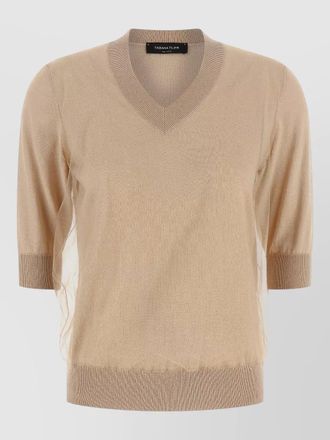 Fabiana Filippi double layer knitted top