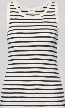 s.Oliver Red Label Regular Fit Tank Top aus Baumwoll-Mix in Marine, Gr&ouml;&szlig;e 44