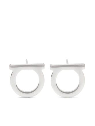 Ferragamo L Gancini oorbellen - Zilver