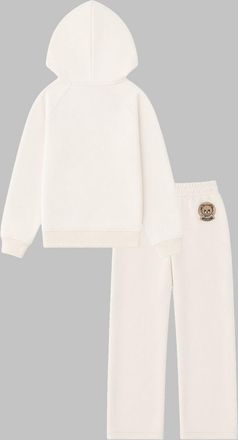 Moschino Hooded Cotton-Blend Joggers - Ivory
